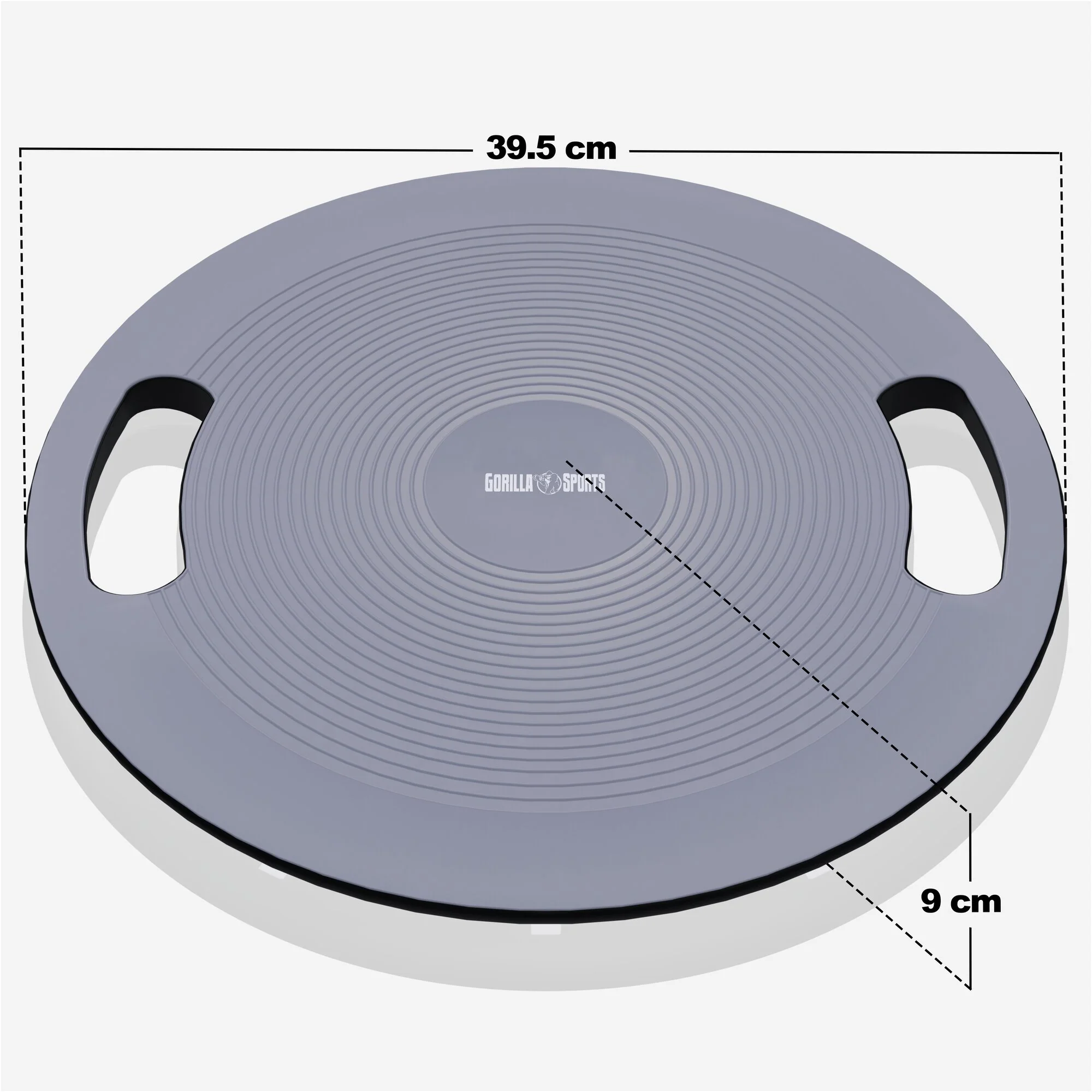 Balance Board mit Griffen in Schwarz/Dunkelgrau - Image 7