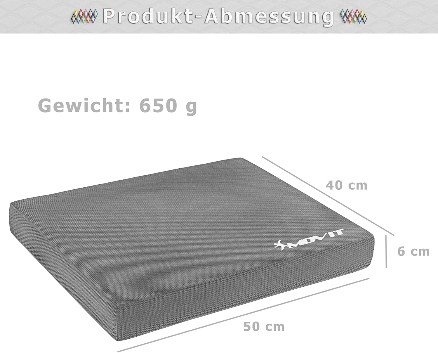 Balance Pad aus Schaumstoff 50 x 40 x 6 cm - Image 10