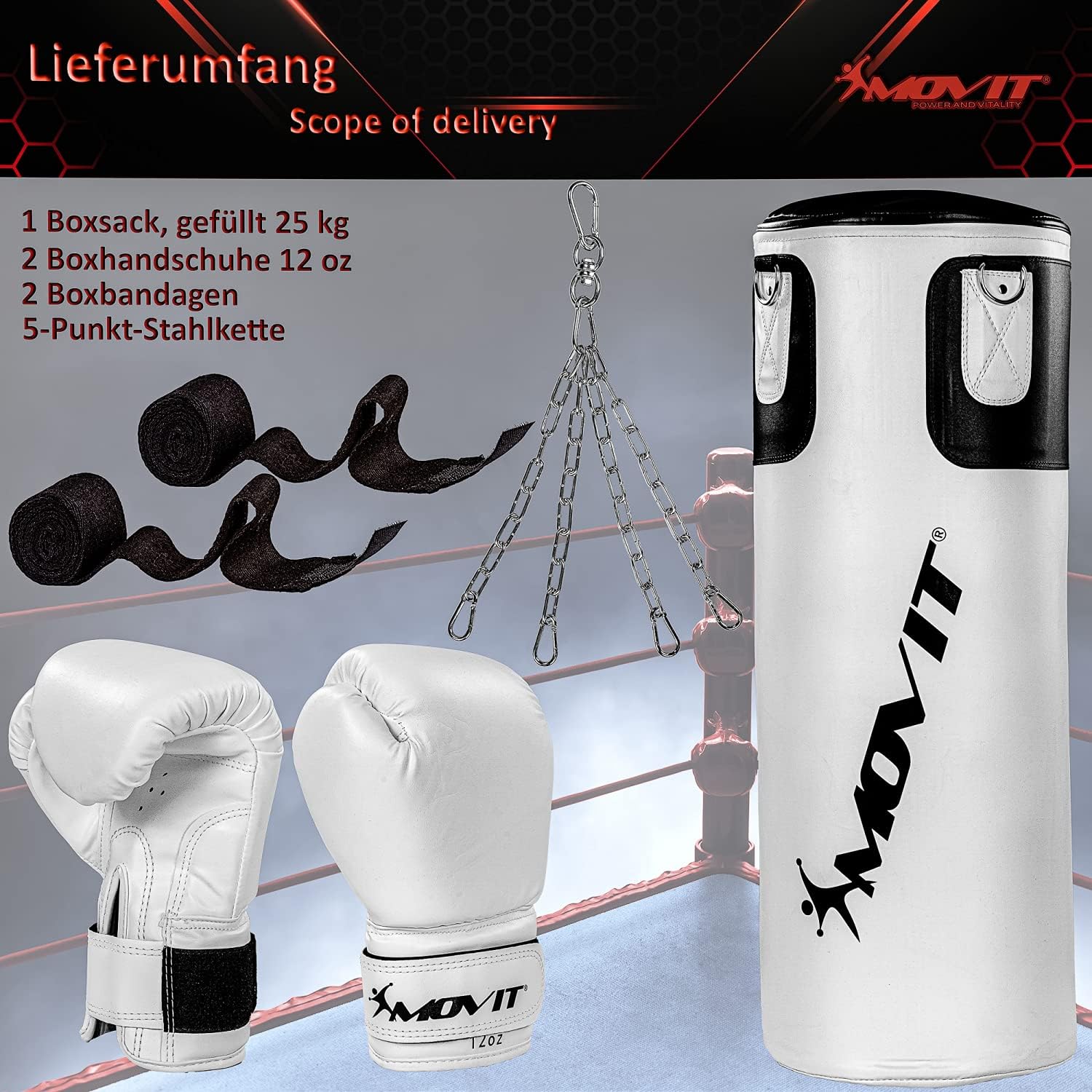 Boxset inkl. Boxsack, Boxhandschuhen und Bandagen - Image 9