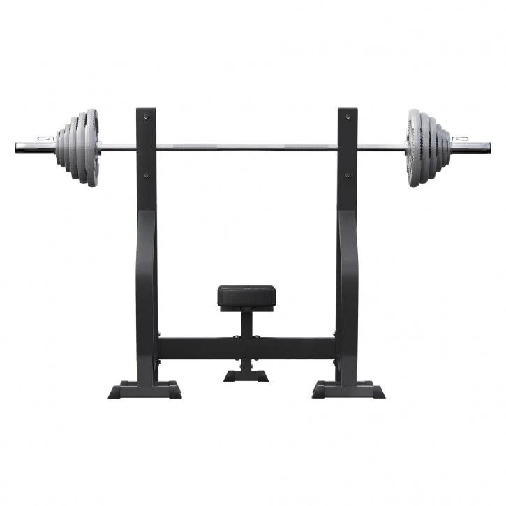 Hantelbank mit 2 Ablagen inkl. Langhantel Set Olympia 130 kg - Image 7