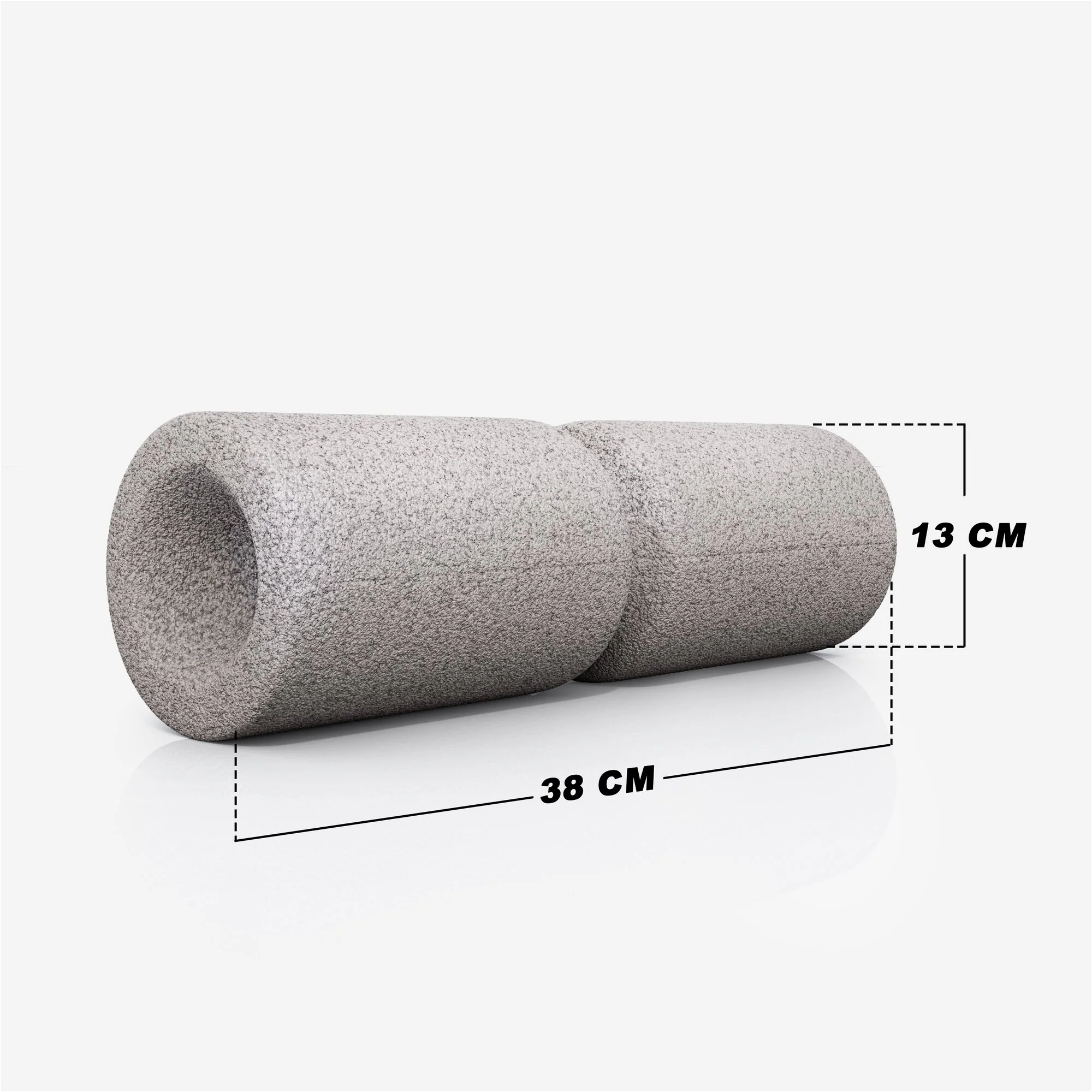 Faszienrolle 38 cm - mit Umlaufrille - Image 14