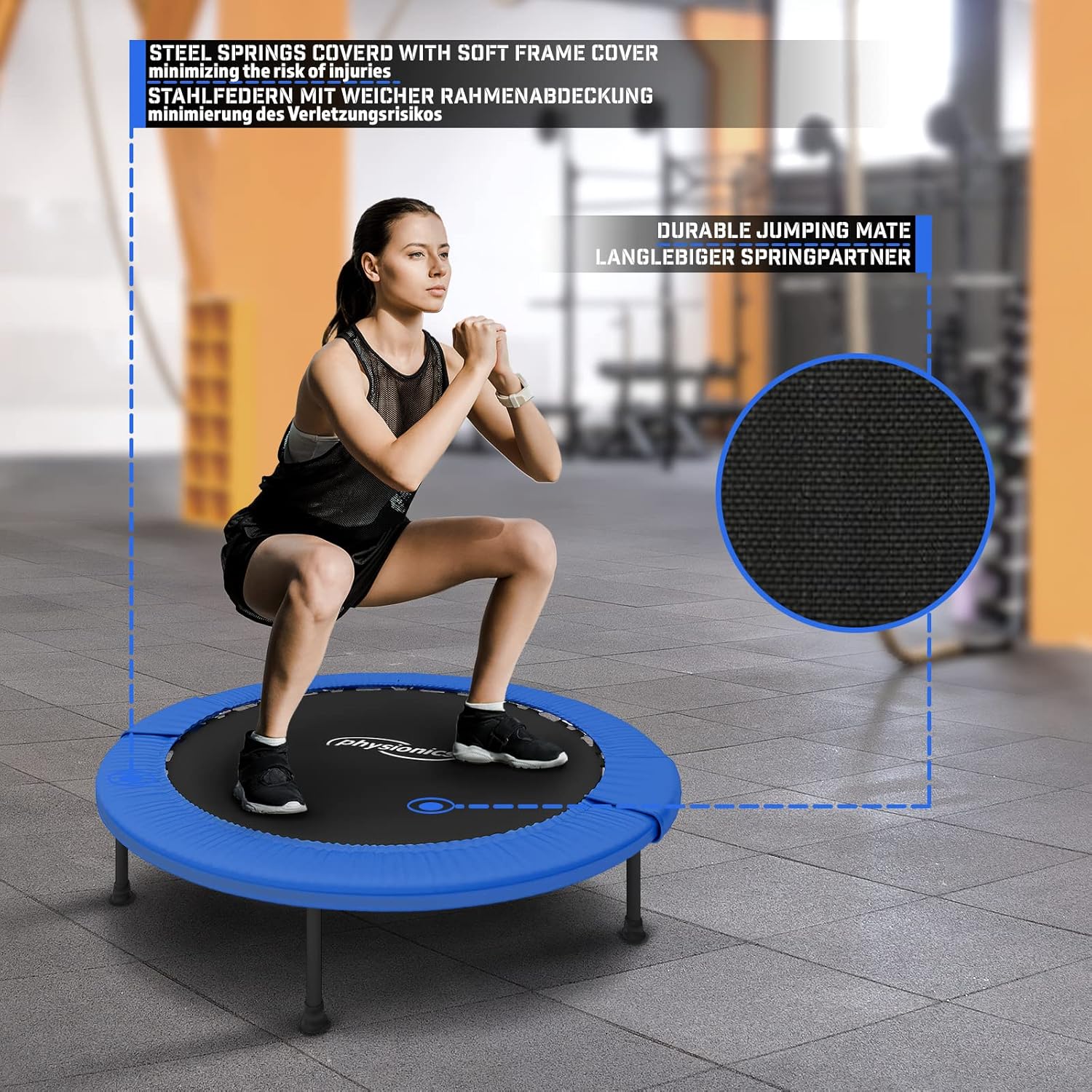 Fitness Trampolin 81 - 122 cm - Image 34