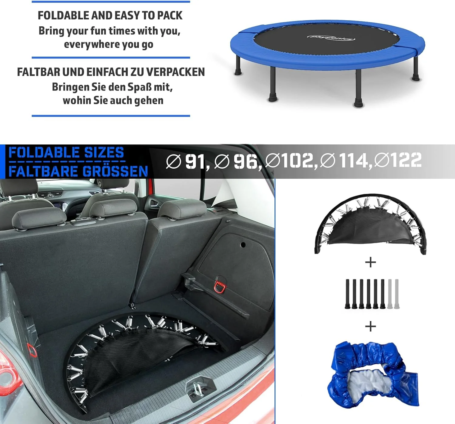 Fitness Trampolin 81 - 122 cm - Image 5