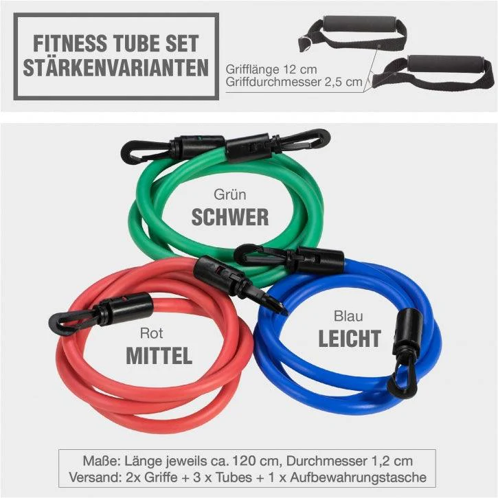 Fitness Tube 3er Set inkl. Griffe und Tasche - Image 13