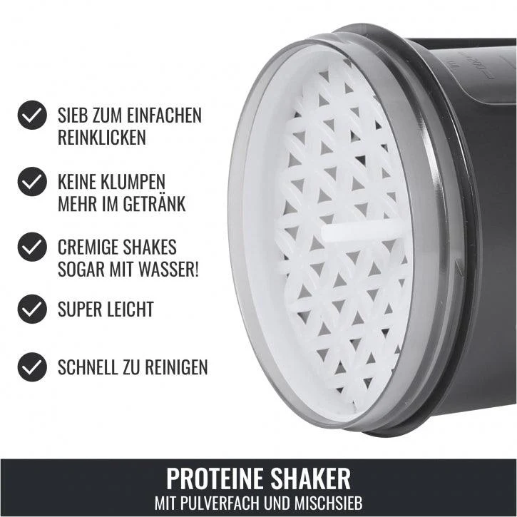 Protein Shaker mit Pulverfach 500 ml - Image 10