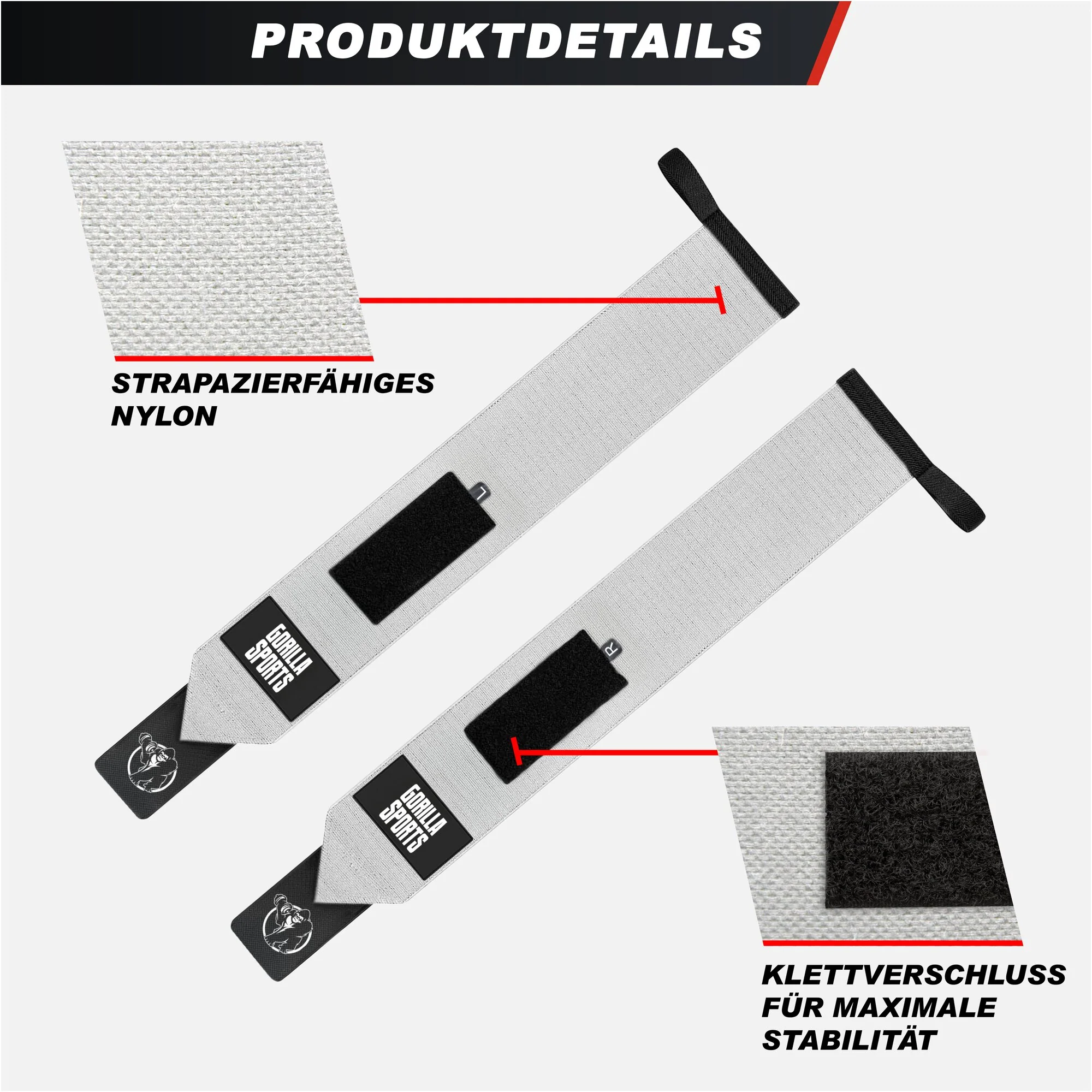 Handgelenk Bandage 2er Set 45 cm - Image 9