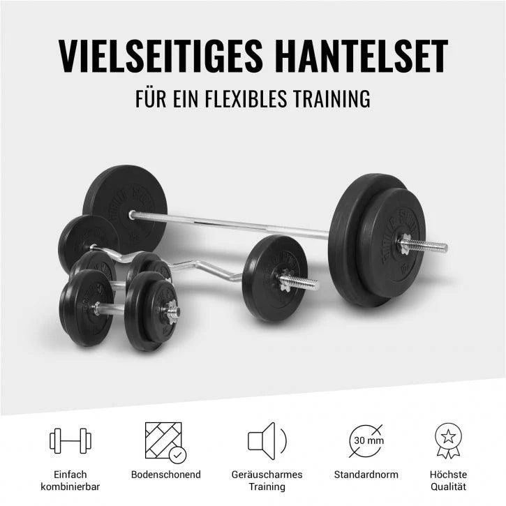 Hantelbank Komplettset 100 kg - Image 10
