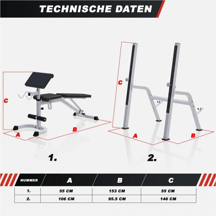 Hantelbank mit separater Ablage - Image 10