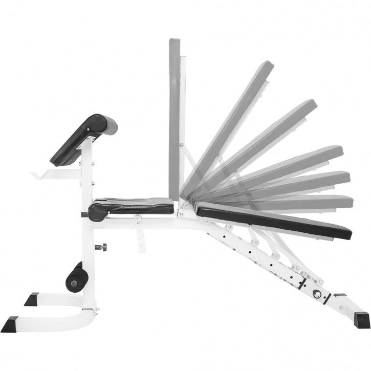 Hantelbank mit separater Ablage inkl. Langhantelset 100 kg - Image 4