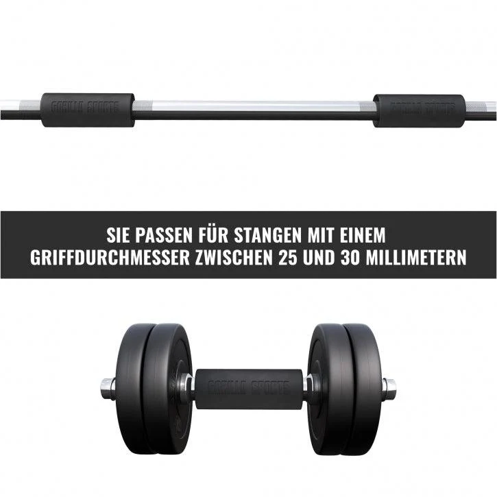 Hantelgriffe aus Silikon in Schwarz - Image 6