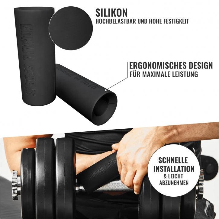 Hantelgriffe aus Silikon in Schwarz - Image 7