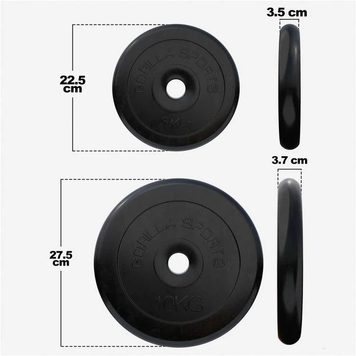 Hantelscheibe 30/31 mm Gummi 1,25 - 25 KG - Image 3