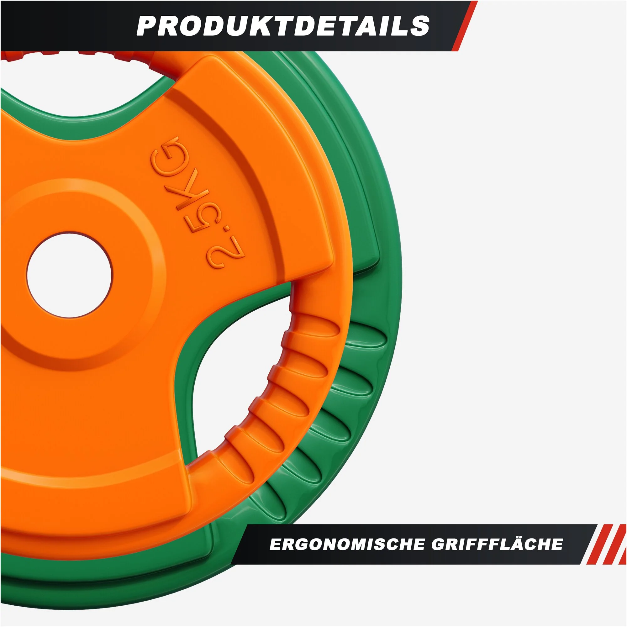 Hantelscheibe 30/31 mm Gummi Gripper 1,25-25 KG - Image 10