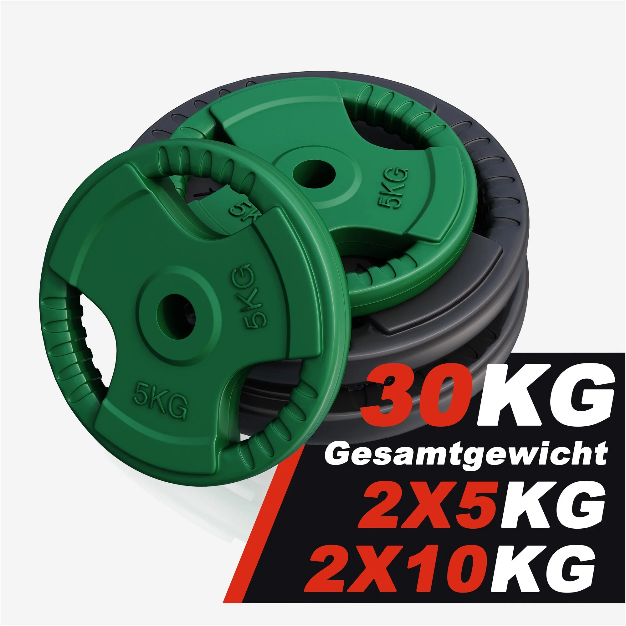 Hantelscheibe 30/31 mm Gummi Gripper 1,25-25 KG - Image 14