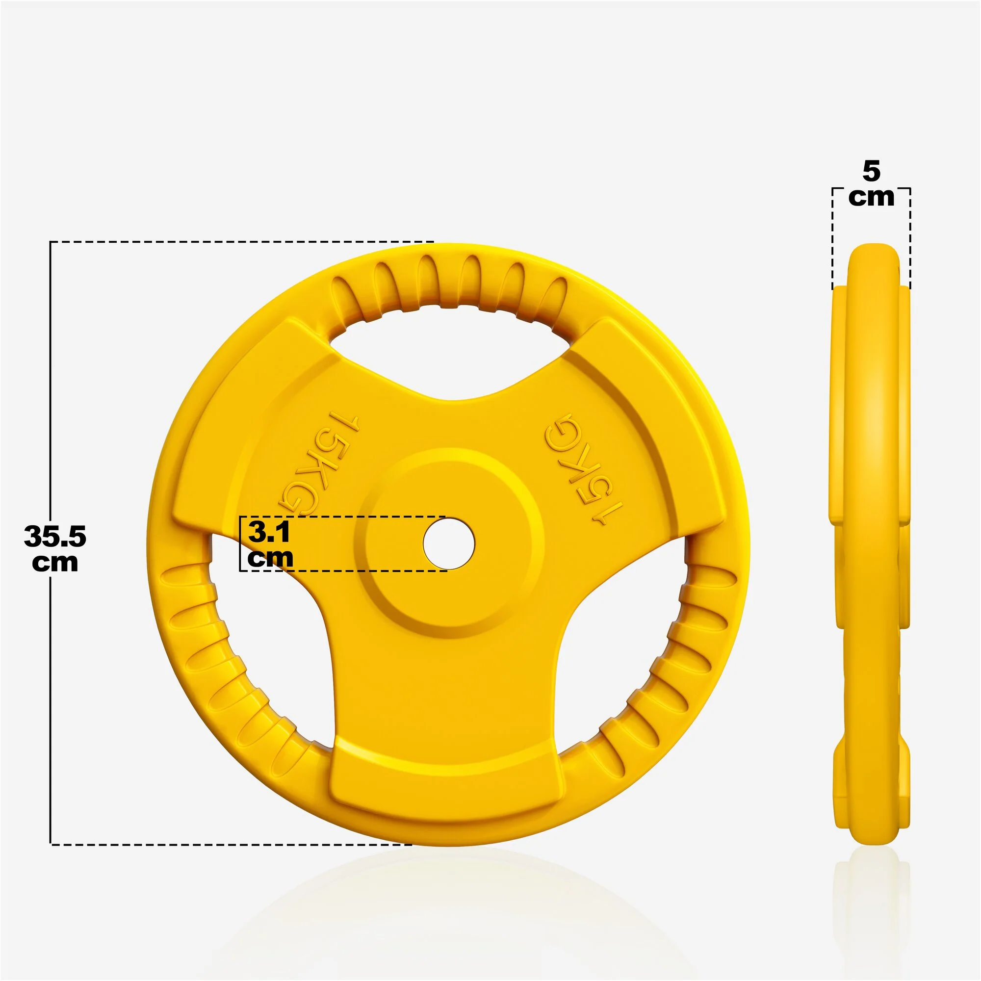 Hantelscheibe 30/31 mm Gummi Gripper 1,25-25 KG - Image 20