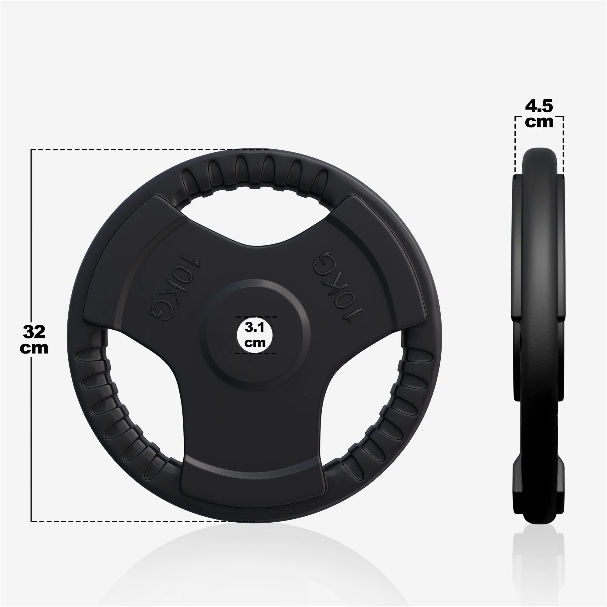 Hantelscheibe 30/31 mm Gummi Gripper 1,25-25 KG - Image 24