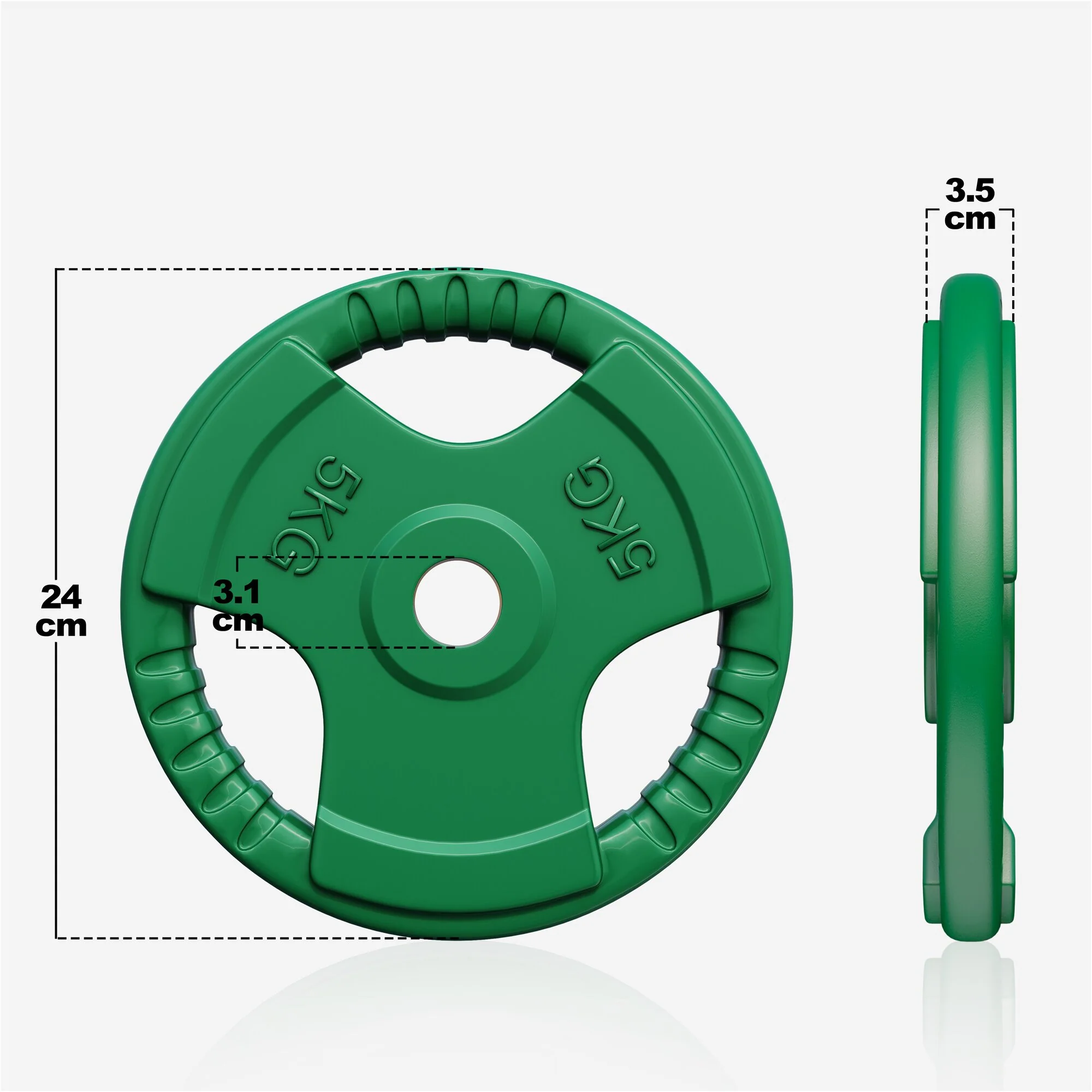 Hantelscheibe 30/31 mm Gummi Gripper 1,25-25 KG - Image 28
