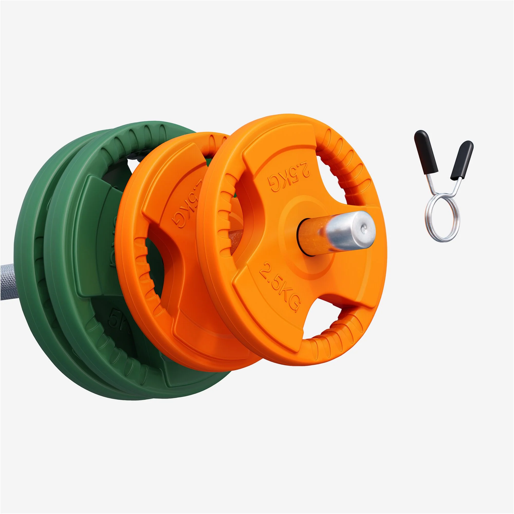 Hantelscheibe 30/31 mm Gummi Gripper 1,25-25 KG - Image 46