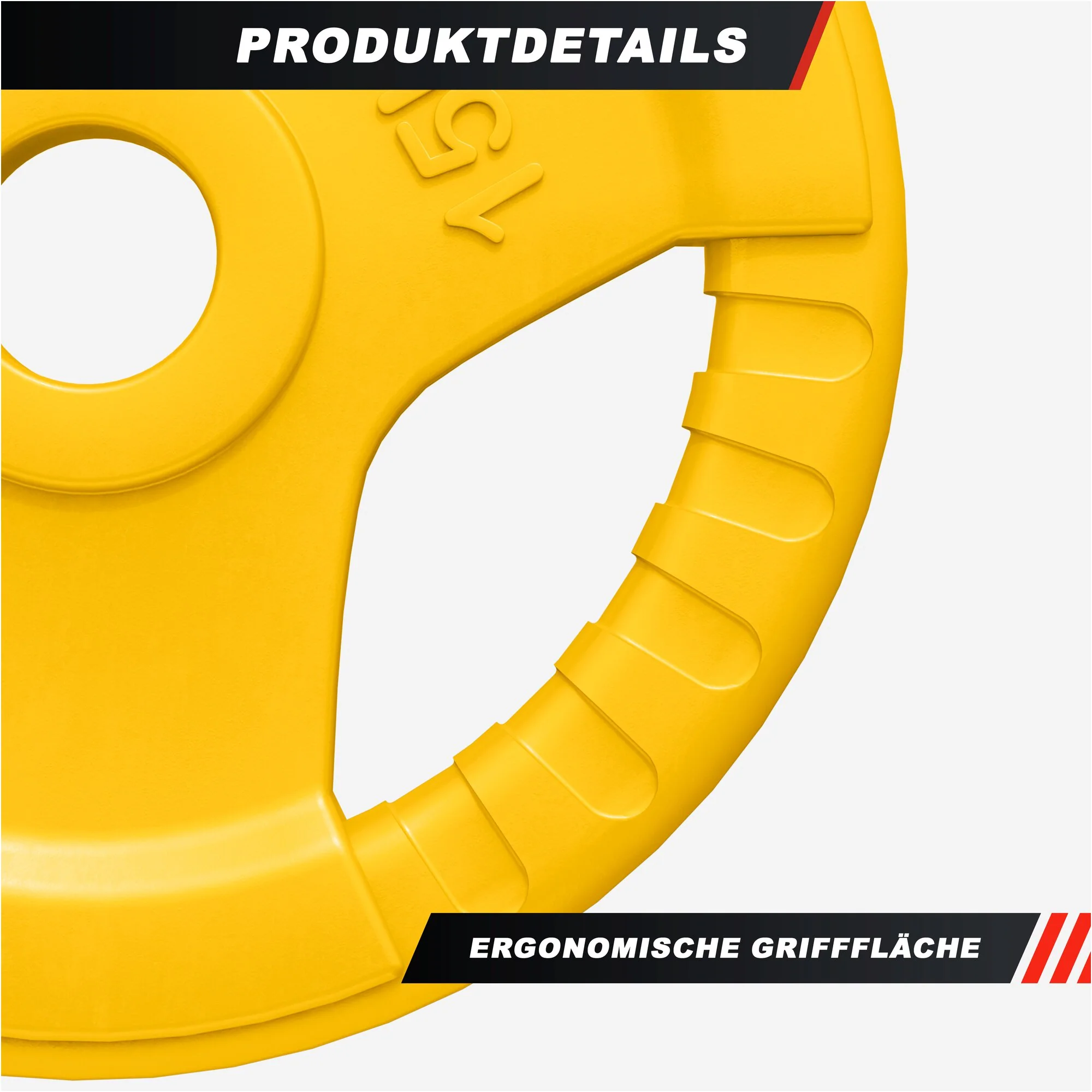 Hantelscheibe 50/51mm Olympia Gummi Gripper 1,25-25 KG - Image 10