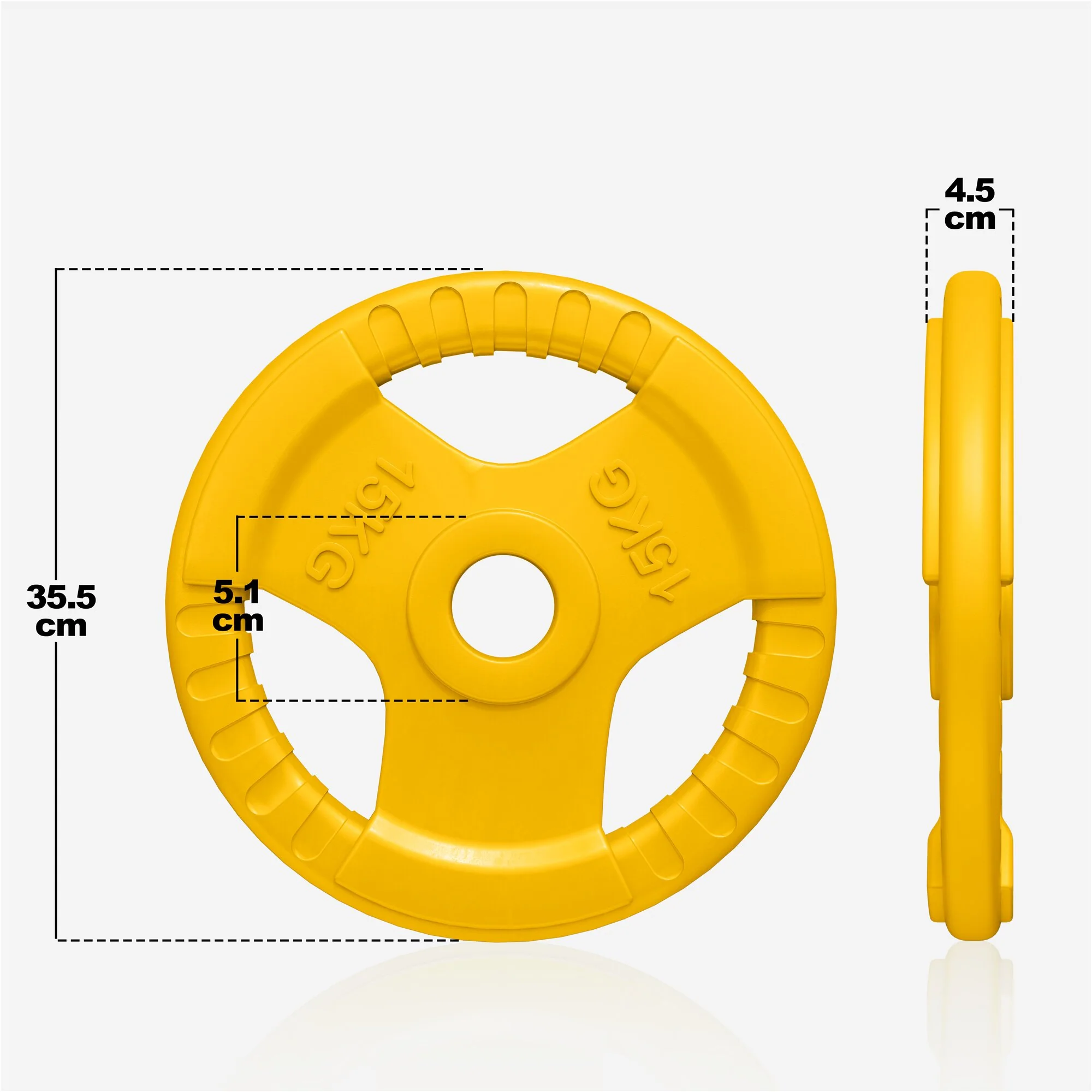 Hantelscheibe 50/51mm Olympia Gummi Gripper 1,25-25 KG - Image 25