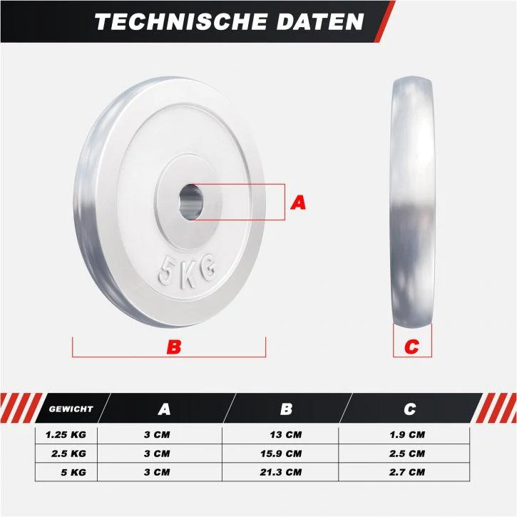 Hantelscheibe 30/31 mm Chrom 0,5-30 KG - Image 78