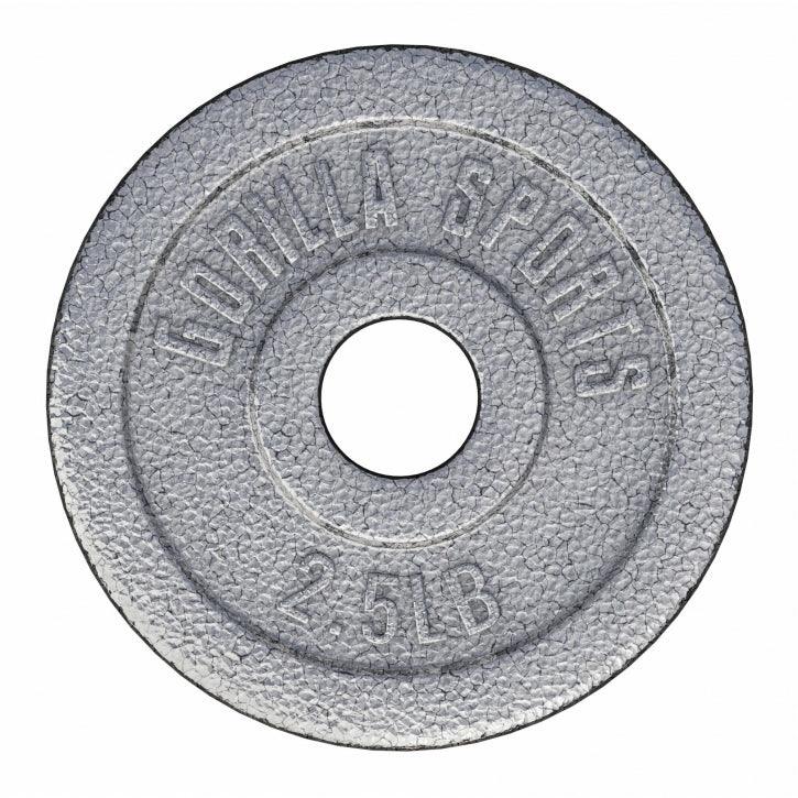 Hantelscheibe Guss - 2,5 - 55 Pfund (1,1 - 24,9 kg), Ø 1" (2,5 cm), Gusseisen - Image 3