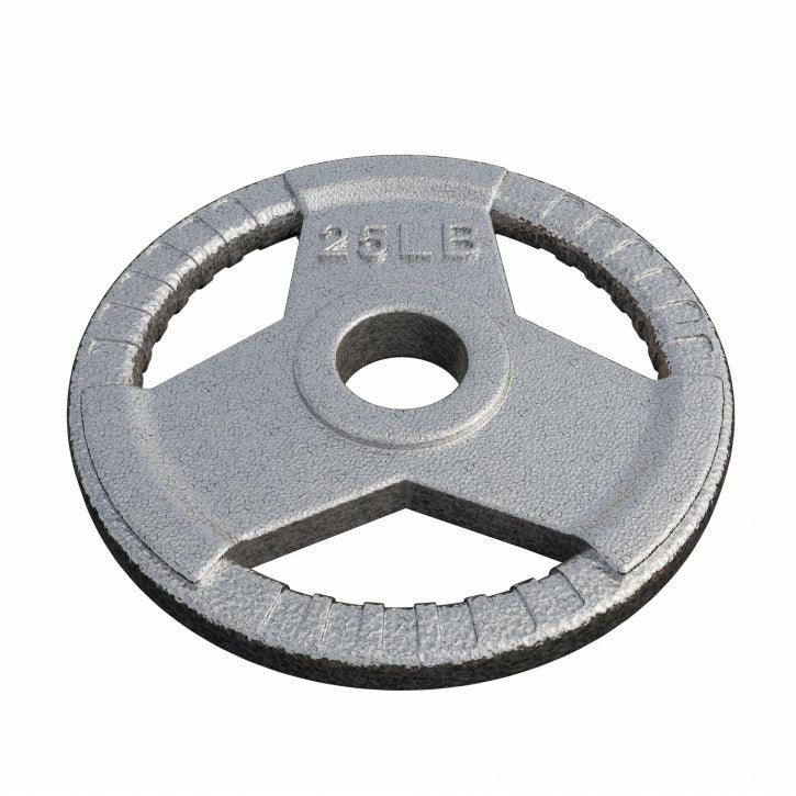 Hantelscheibe Gusseisen Gripper - 2,5-45 lb (1,1-20,4 kg), 2" (50/51 mm), Silber - Image 20