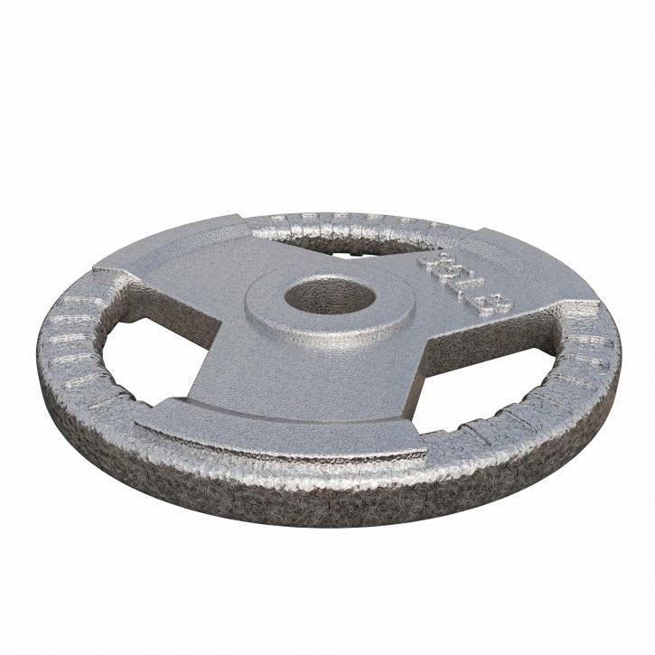 Hantelscheibe Gusseisen Gripper - 2,5-45 lb (1,1-20,4 kg), 2" (50/51 mm), Silber - Image 25