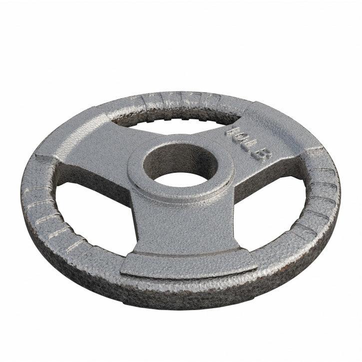 Hantelscheibe Gusseisen Gripper - 2,5-45 lb (1,1-20,4 kg), 2" (50/51 mm), Silber - Image 6
