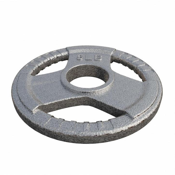 Hantelscheibe Gusseisen Gripper - 2,5-45 lb (1,1-20,4 kg), 2" (50/51 mm), Silber - Image 8