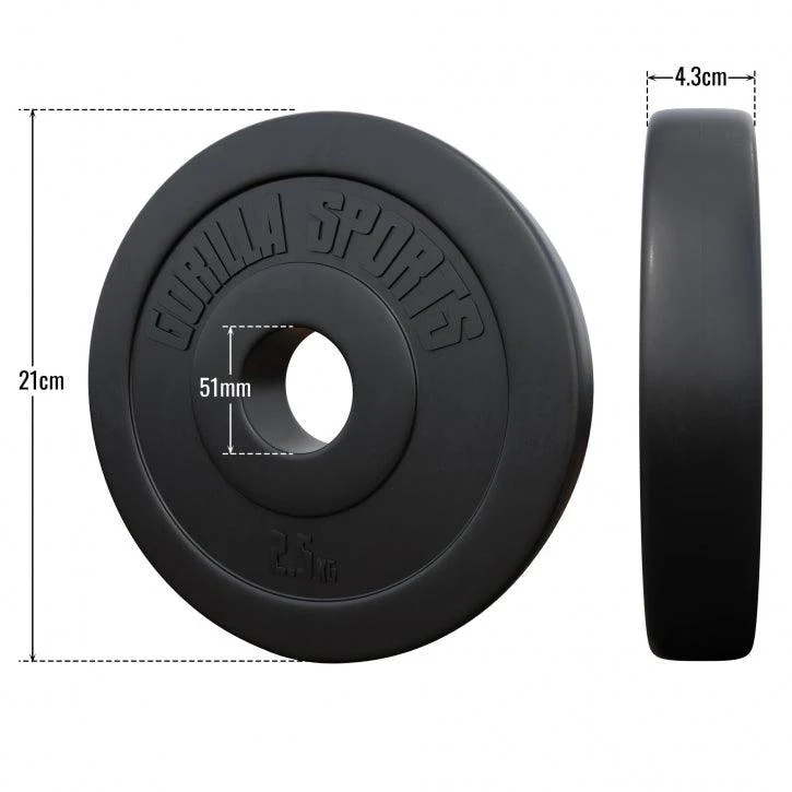 Hantelscheibe Olympia 50/51mm Kunststoff 1,25KG - 15KG - Image 11