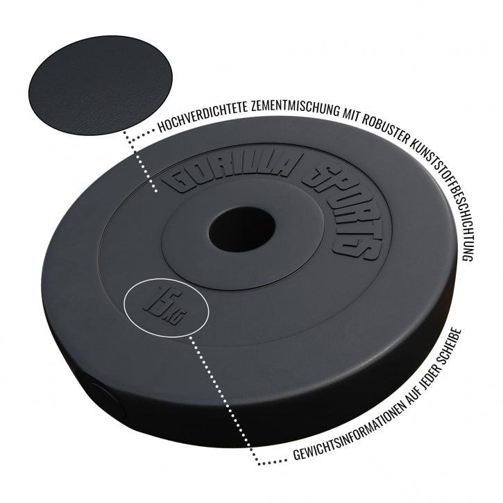 Hantelscheibe Olympia 50/51mm Kunststoff 1,25KG - 15KG - Image 3