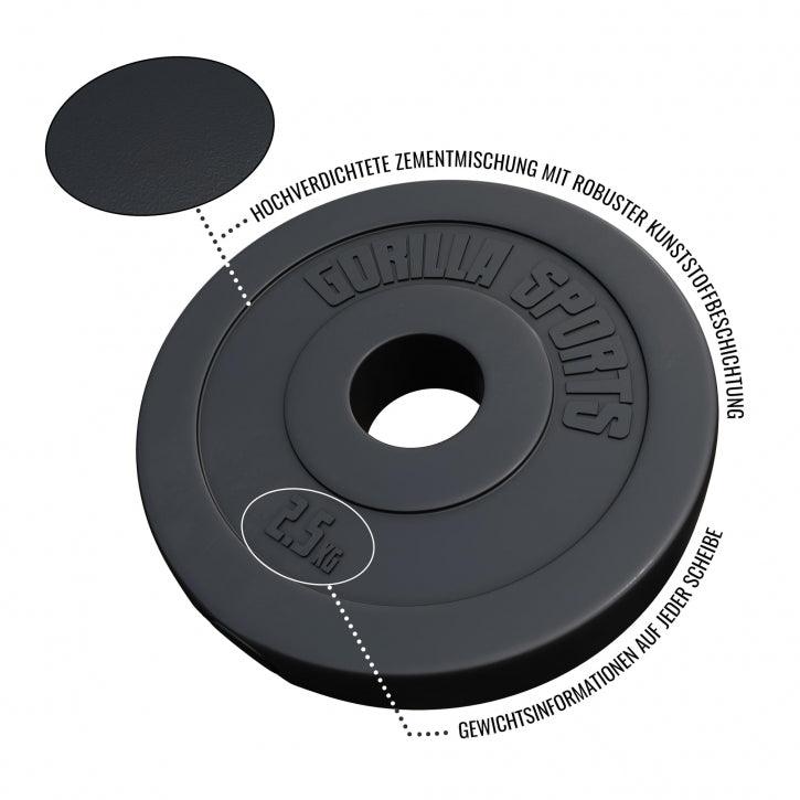 Hantelscheibe Olympia 50/51mm Kunststoff 1,25KG - 15KG - Image 4
