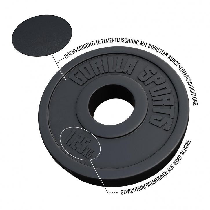 Hantelscheibe Olympia 50/51mm Kunststoff 1,25KG - 15KG - Image 6