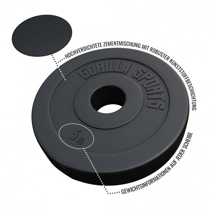Hantelscheibe Olympia 50/51mm Kunststoff 1,25KG - 15KG - Image 7