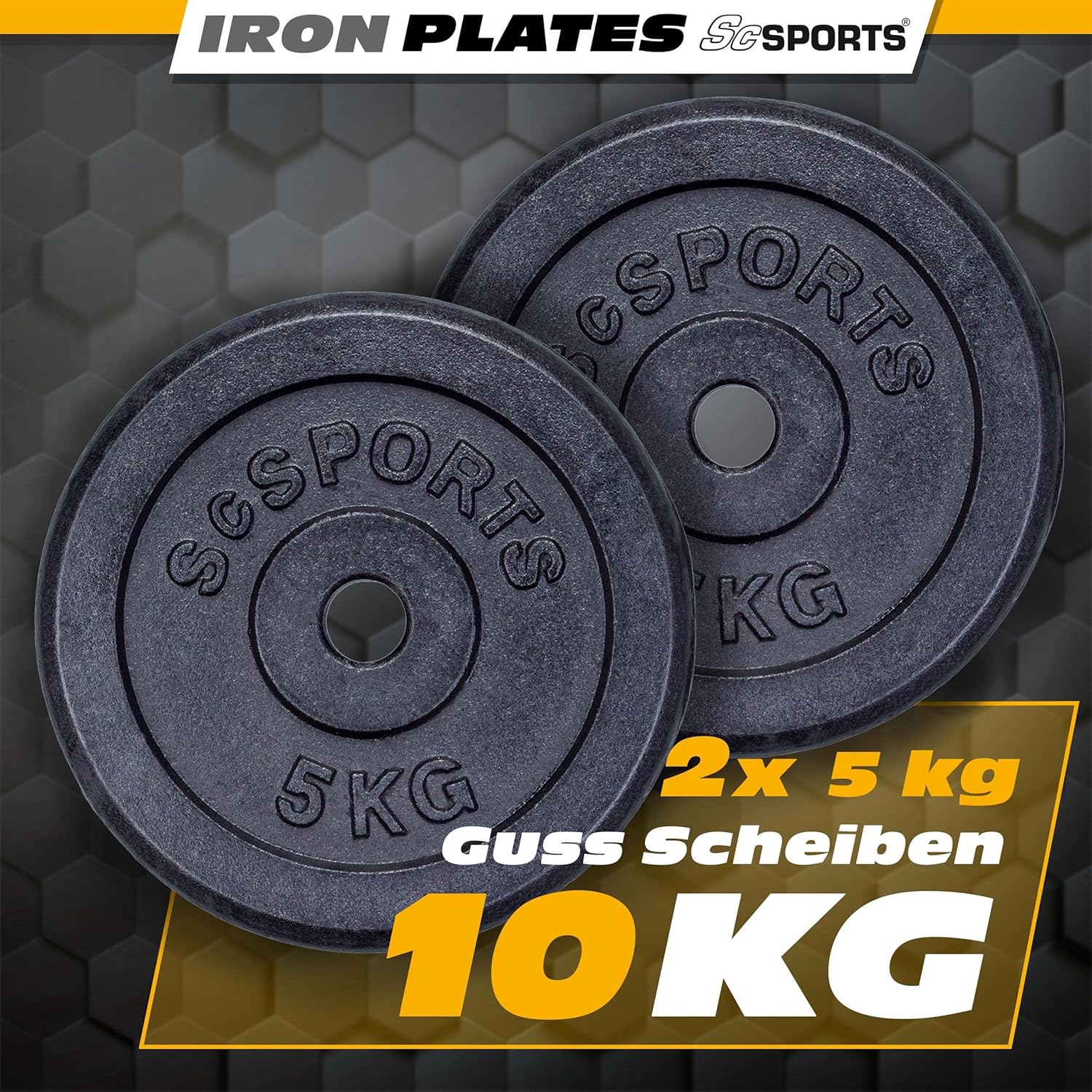 Hantelscheiben Set Gusseisen 10 - 40 kg - Image 7