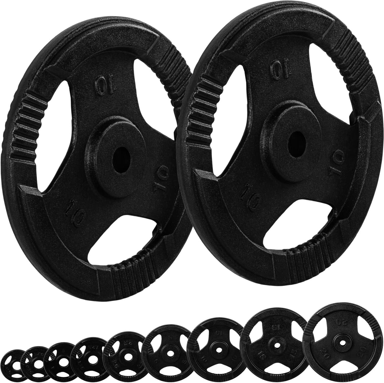 Hantelscheiben Set 30/31 mm Gusseisen Gripper 2 - 30 kg - Image 21
