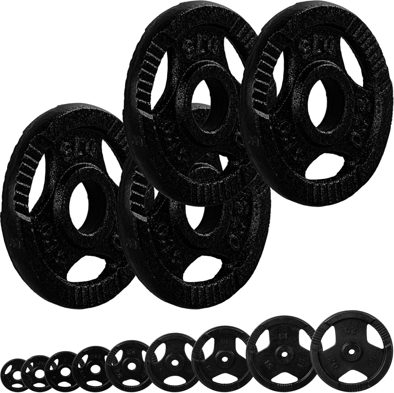 Hantelscheiben Set 30/31 mm Gusseisen Gripper 2 - 30 kg - Image 5