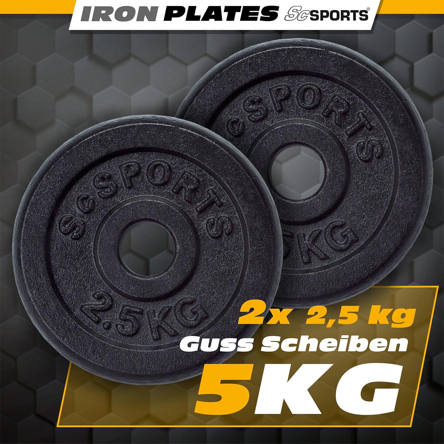 Hantelscheiben Set Gusseisen 2 - 20 kg - Image 13