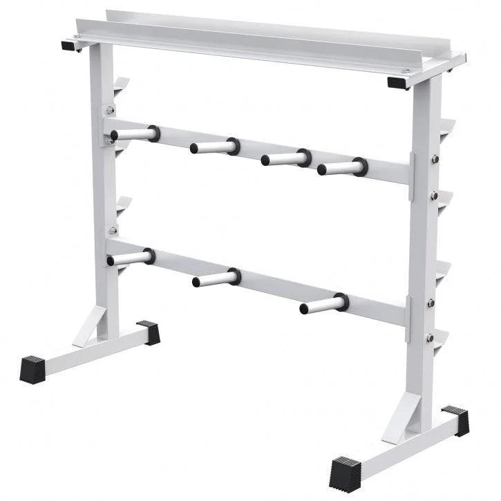 Hantelscheibenständer in Schwarz/Weiß/Silber - Image 11