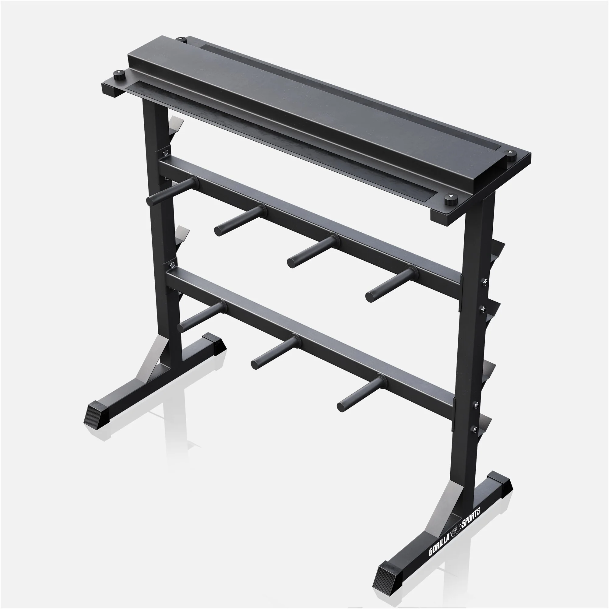 Hantelscheibenständer in Schwarz/Weiß/Silber - Image 17