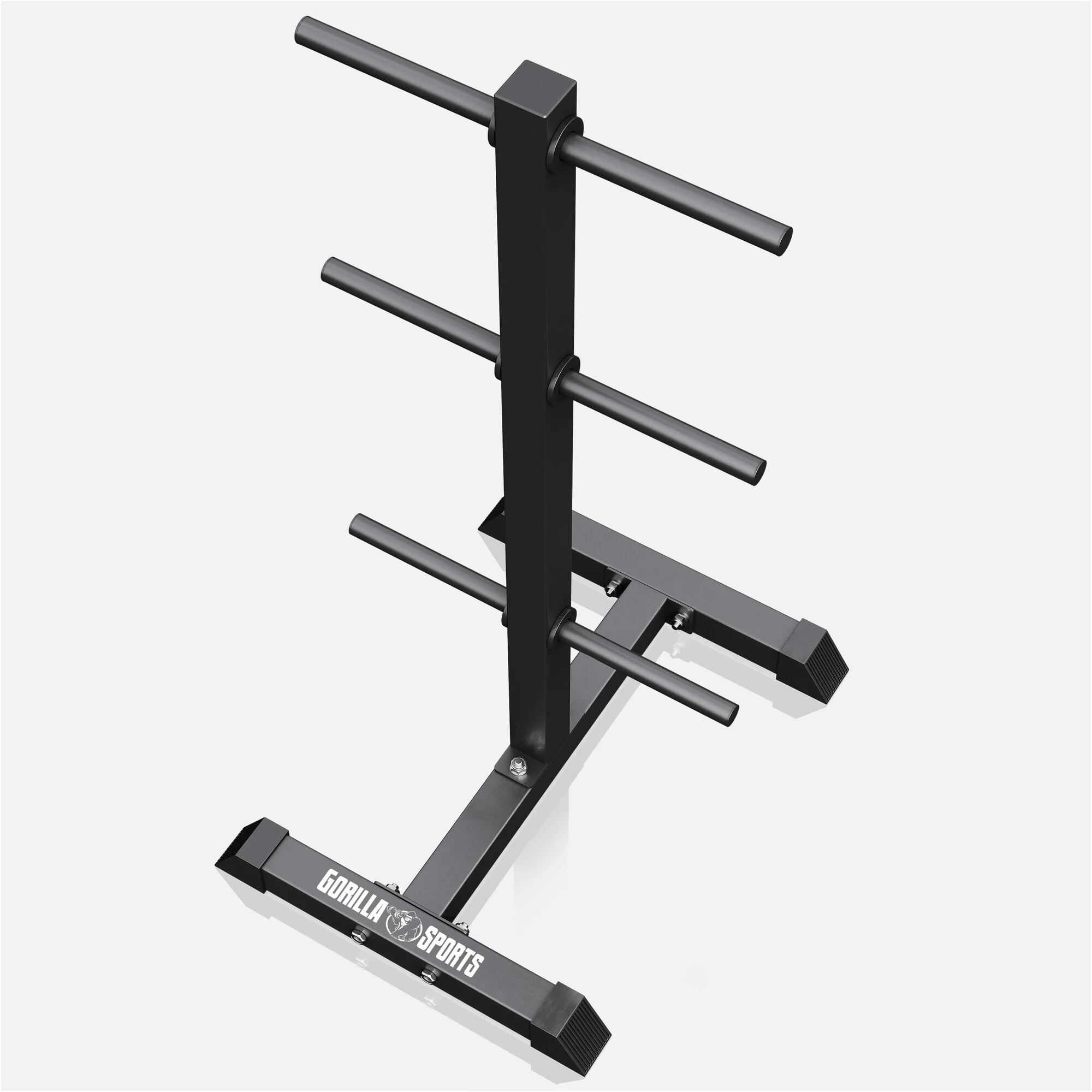 Hantelscheibenständer mit 3 Stangen 30/31 mm Schwarz/Weiß - Image 10