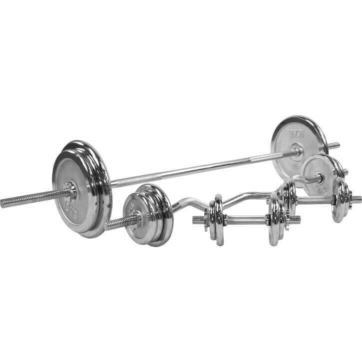 Langhantel Set Chrom 108 kg