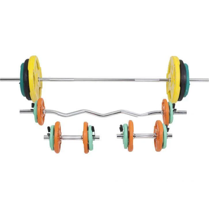 Hantelset Gummi Gripper 108 kg - Image 10