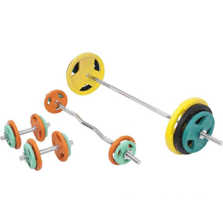 Hantelset Gummi Gripper 108 kg - Image 3