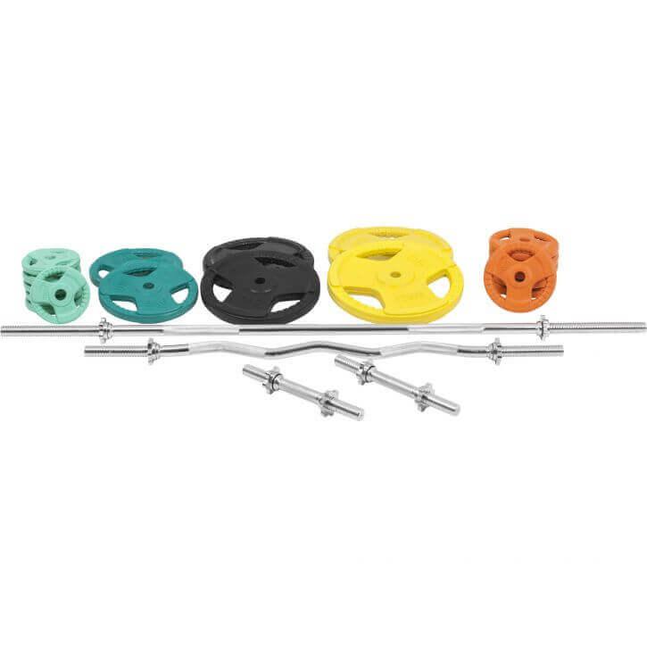 Hantelset Gummi Gripper 108 kg - Image 4