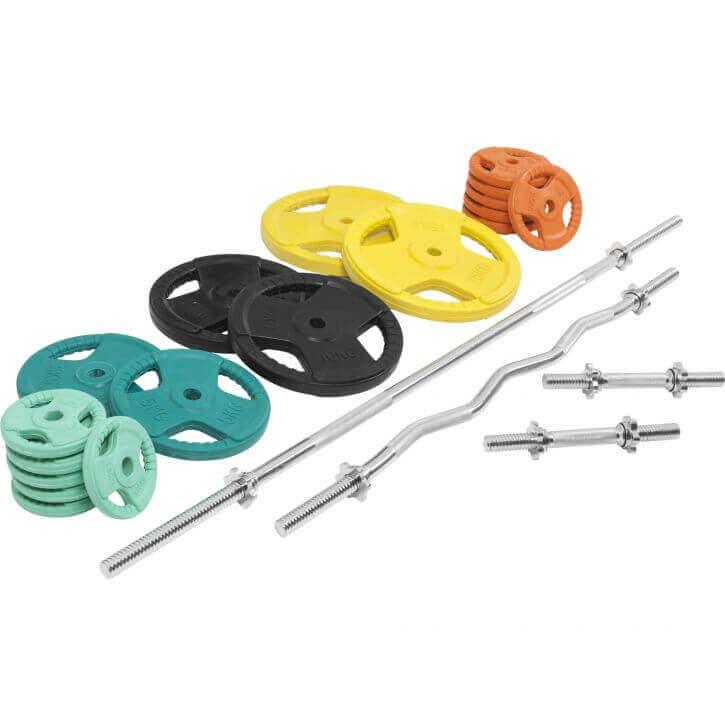 Hantelset Gummi Gripper 108 kg - Image 5