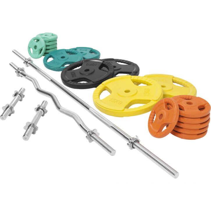 Hantelset Gummi Gripper 108 kg - Image 6