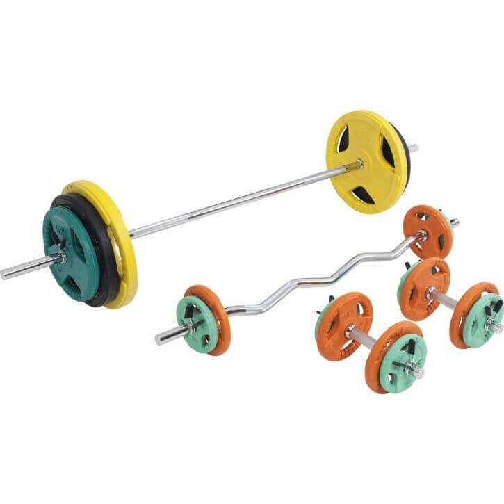 Hantelset Gummi Gripper 108 kg - Image 9