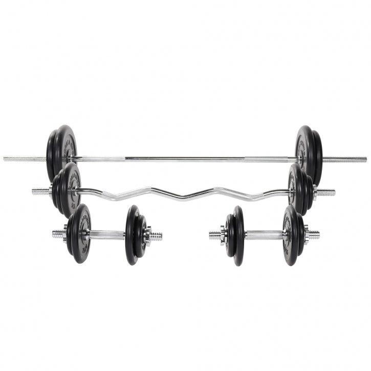 Hantelset Gummi komplett 108 kg - Image 3